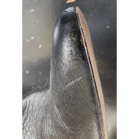 Stuart Weitzman Black Over the knee Leather Boots Size 8.5M - Picture 6 of 14